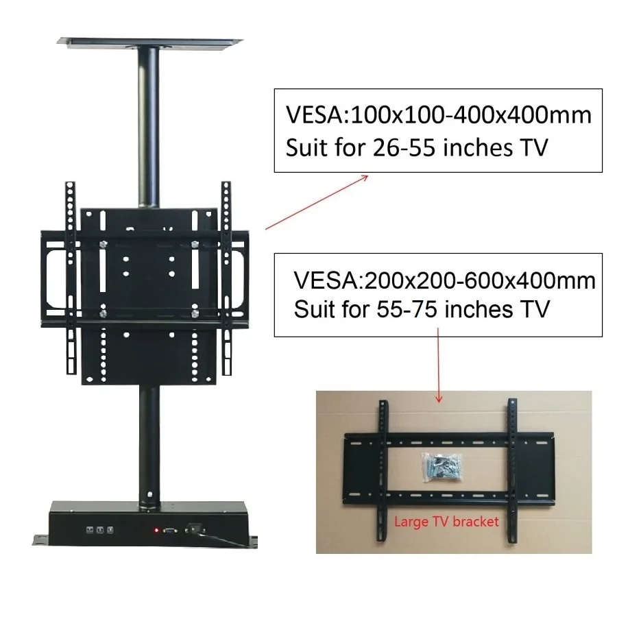 Living room modern tv stand cabinet design rotating tv stand 180 360 degree bracket motorized tv wall mount