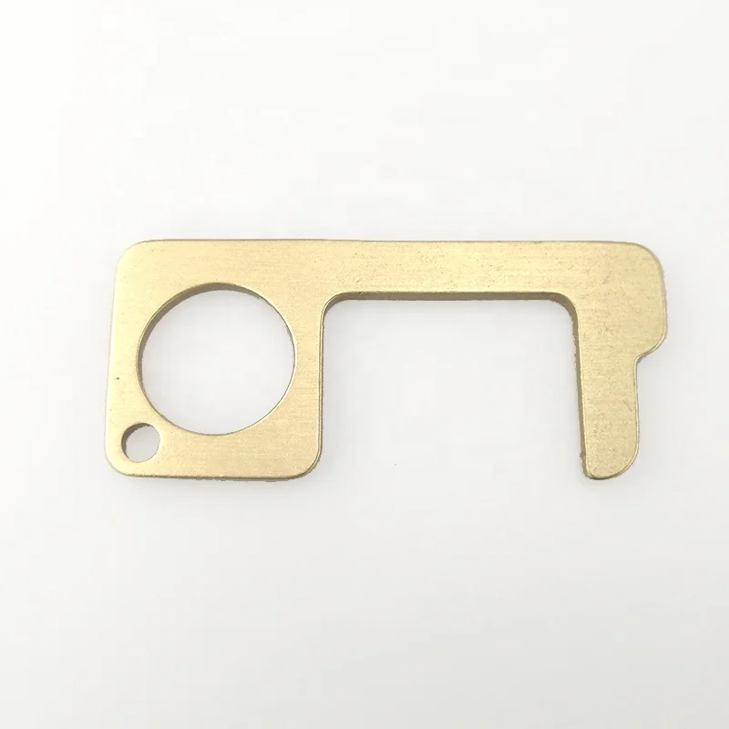 Hands Free Door Opener Key, No Touch Door Opener Germ Free, Brass Door Opener No Touch
