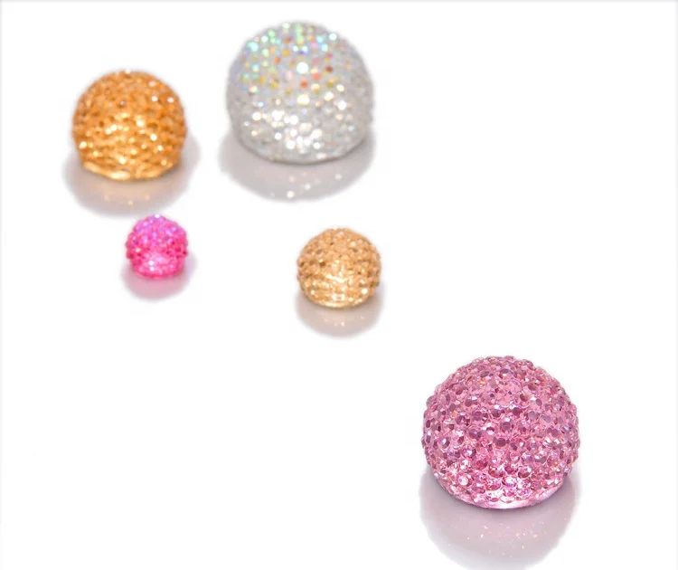 
Popular Item Resin Beads Flat Bottom Sugar Ball Garment Accessories Various Design White AB Beads 