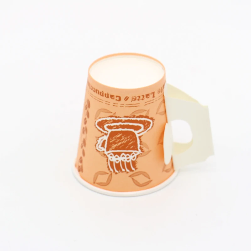 
China wholesale disposable paper coffee and tea cups with handle 