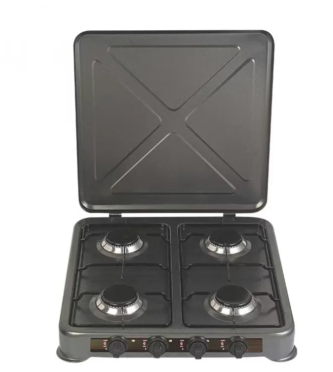 Modern novel Low price Factory Manufacturer 4 Burners Portable Gas Stove for Home Kitchen Camping