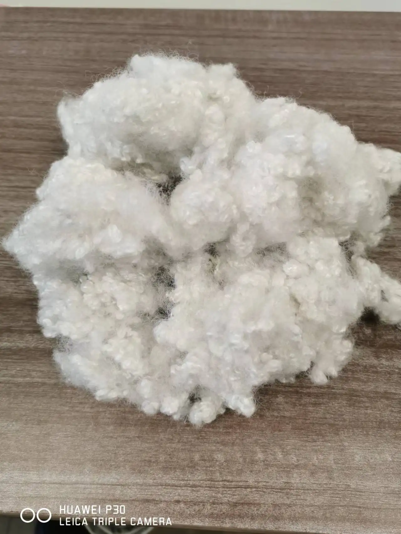 25DX64MM harden High Fill Power Polyester Washable Polyester Fiber for Home Textile Cushion  White with no fluorescence