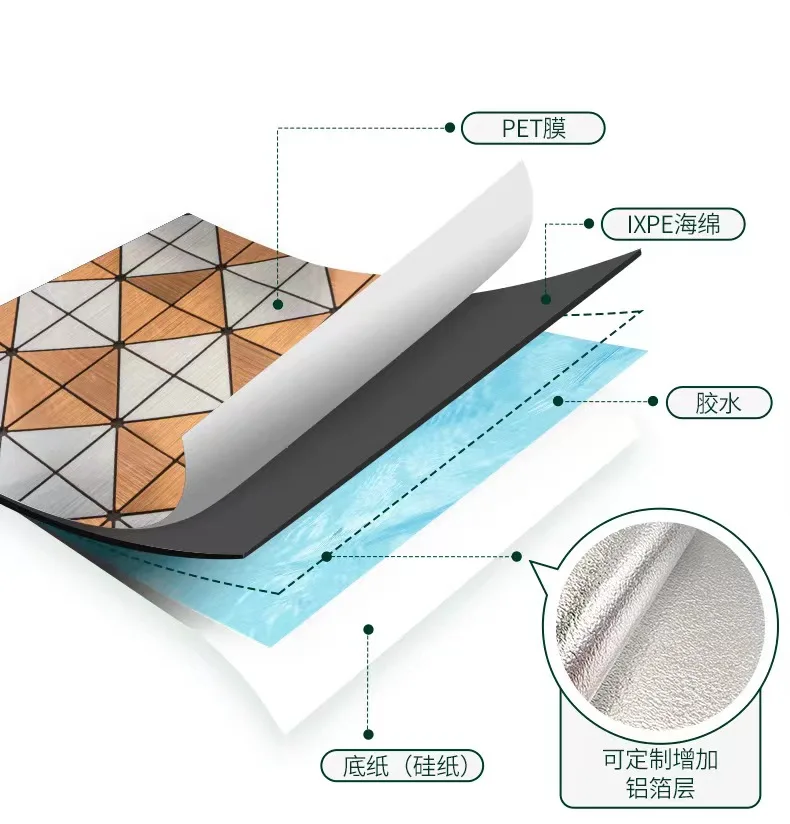 SXP nice looking glass mosaic tile for home decoration  peel and stick gold mosaic tile