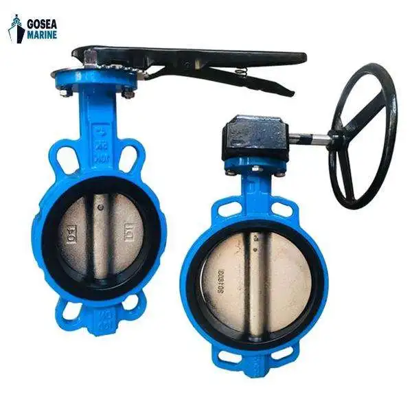 Marine Butterfly valve China supplier Best Selling Cast Iron Marine Butterfly Valve with Trigger Handle and Silicone Seal
