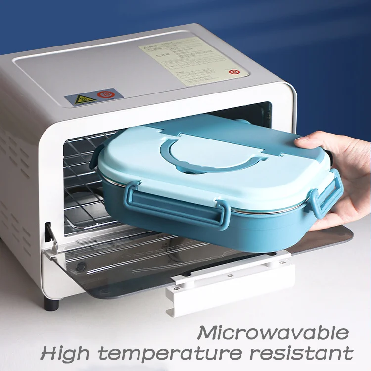 Customizable 4 Compartments Meal Lunch Box Enfant For Children