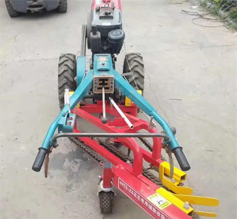 Plantas Harvesting Mini Peanut Machine Walking Tractors Peanut Picker Potato Onion Garlic Carrot Digging Peanut Harvester
