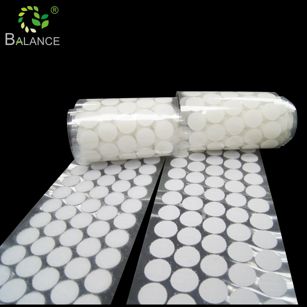Self adhesive hook loop dots magisches klebeband fastener adhesive hook and loop circles