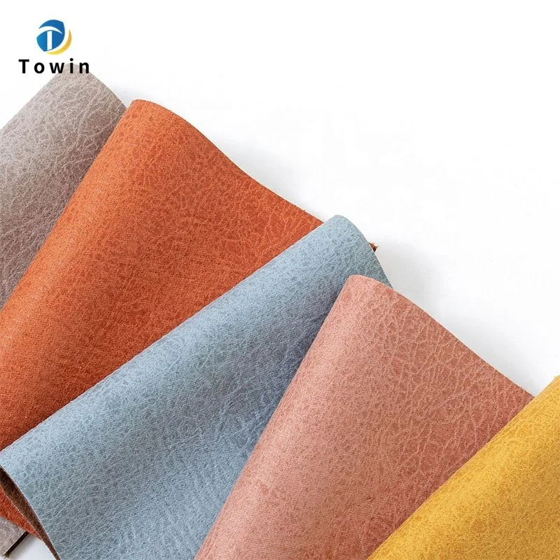 Custom design style fleece backing soft waterproof high quality suede fabric for sofa