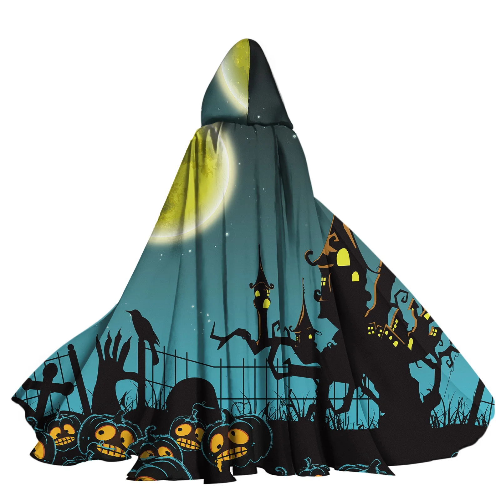 Плащ с капюшоном YOLO унисекс, длинная одежда, накидка на 2021 год, Праздничные рождественские костюмы для косплея на Хэллоуин