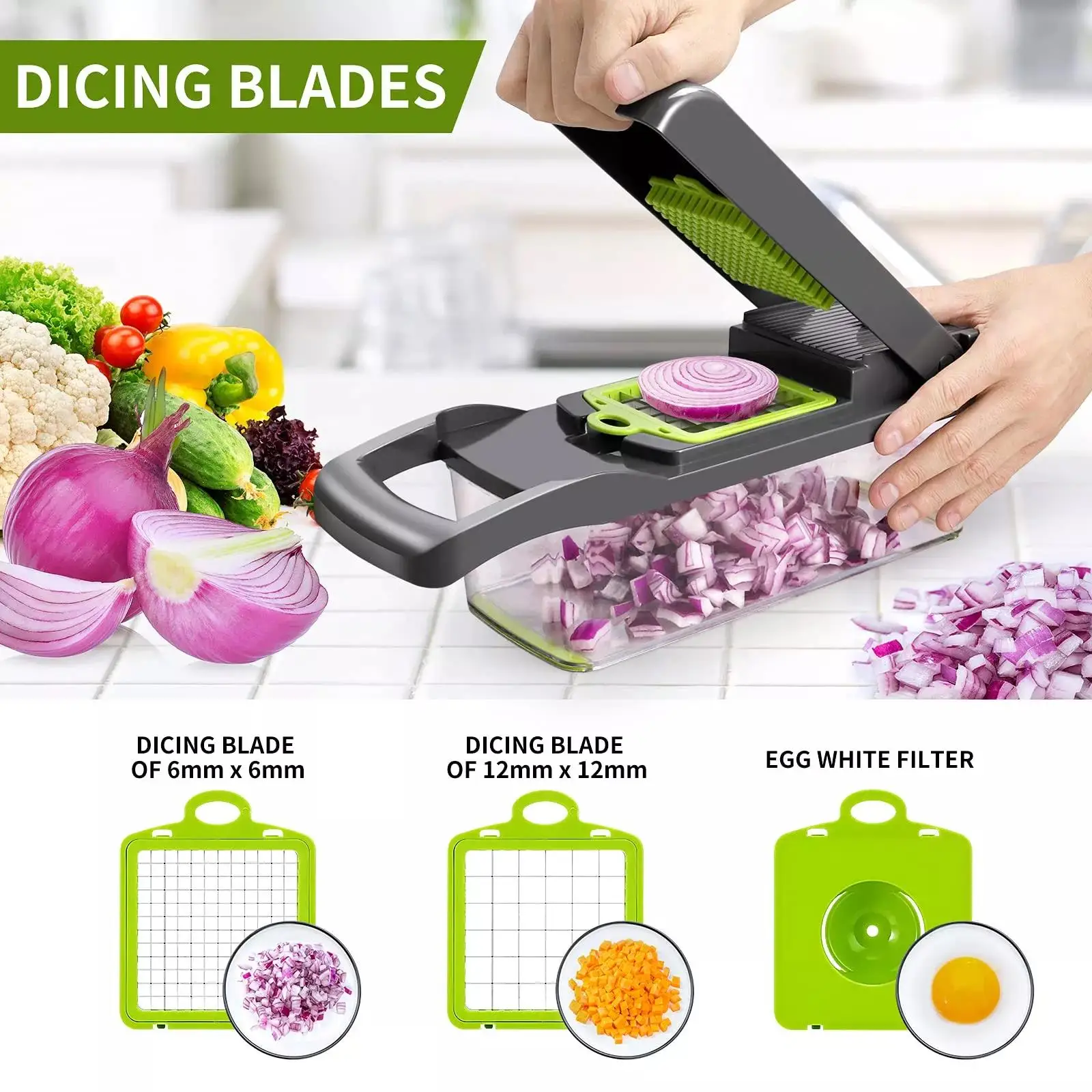 16 in1 Multifunctional Vegetable Cutter Shredders Slicer Shred And Dice Fruit Potato Chopper Carrot Grater Mandoline Tool