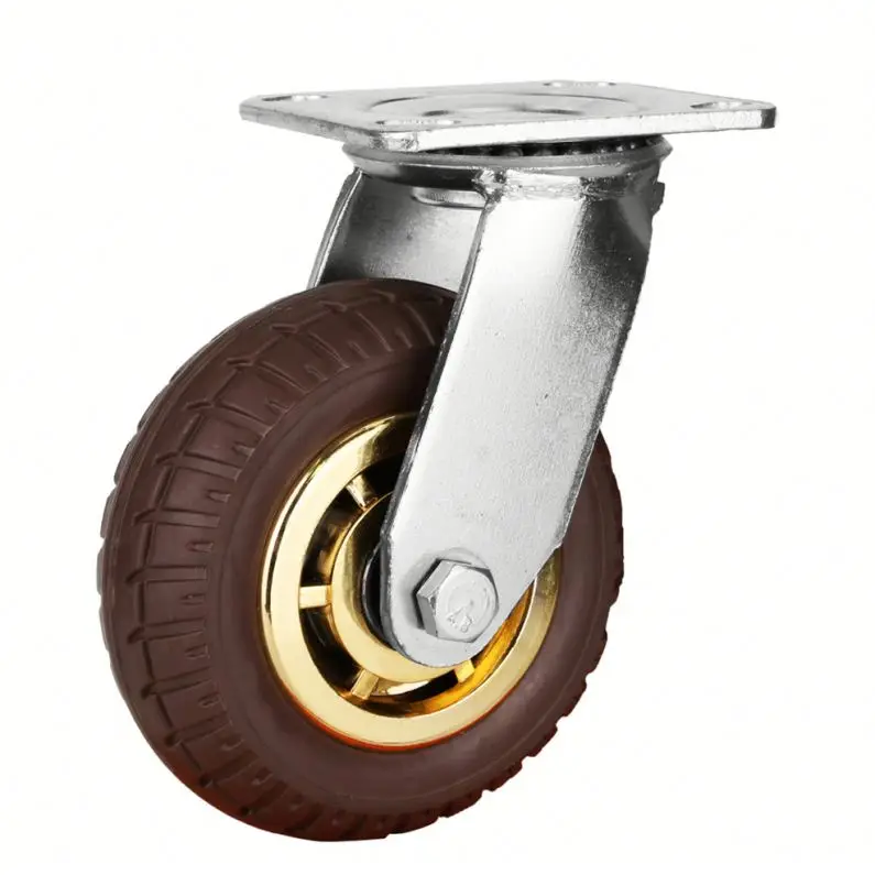 5 6 дюймов для инвалидного кресла пены ПУ пневматический сверхпрочные колесики