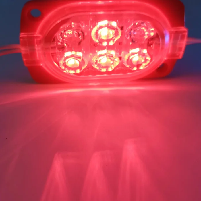 RGB Flash 6 LED Emergency Strobe Module Lights Waterproof Flashing Lights For Truck Car Vehicle LED Warning lights