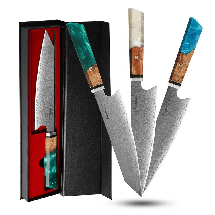Wholesale Luxury Customizable Stainless Steel Kitchen Knife Sets with Gift Box