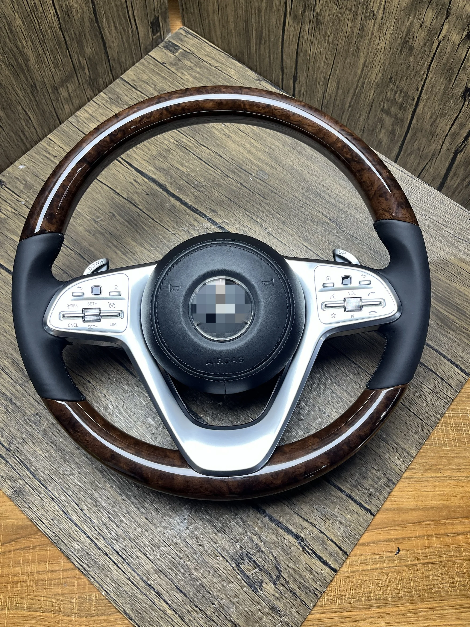 Custom Leather Steering Wheel for Mercedes Benz AMG W204 W205 W206 W207 W212 W213 X253 W217 W221 W222 W223 GLE W166 W167 W219