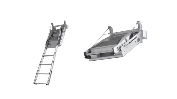 Электрическая телескопическая складная ступенчатая лестница для чердака с дистанционным управлением, сертификация CE