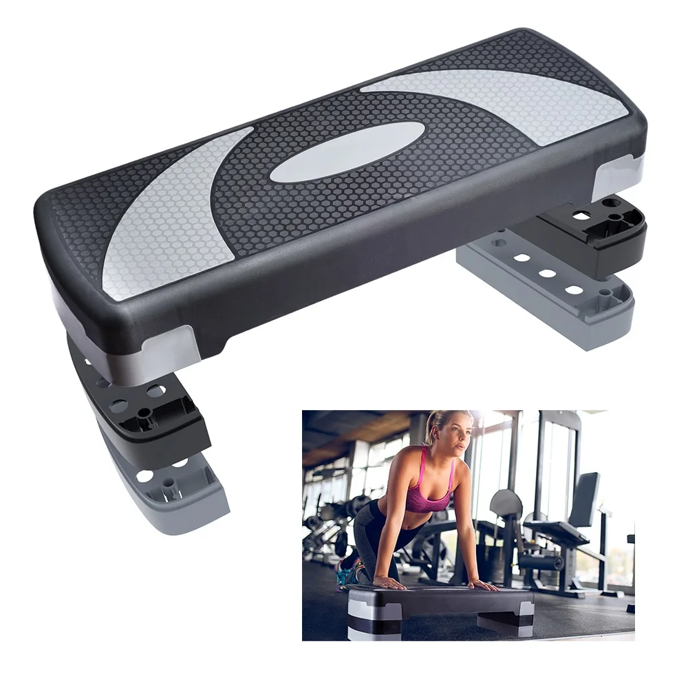 
Adjustable Aerobics Stepper Board Step For Training 3 Levels Height Adjustable For Fitness Exercise 
