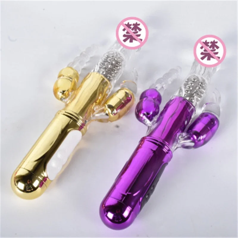 Classic 6 Rotating & Vibration Modes Rechargeable G spot Anal Rabbit Realistic Dildo Vibrator For Women