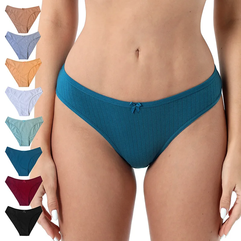Low waist cotton panties female multi-size optional sexy cute European and American girls triangle pants