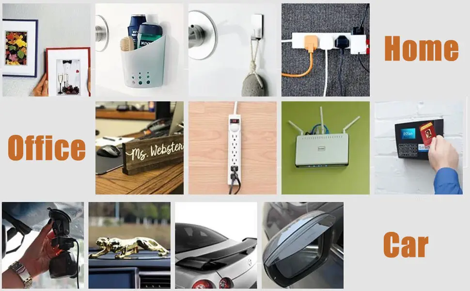 Heavy Duty Removable Transparent Wall Strips Picture Hanging Photo Carpet Decoration Clear Mounting Nano Tape Double Sided Tape