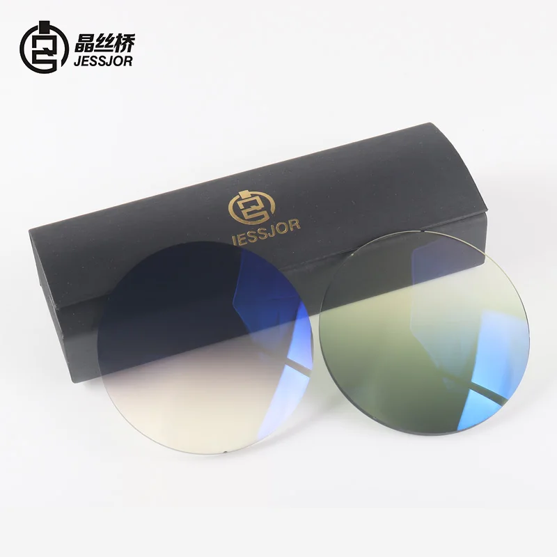 Gradient Resin Lens Grey with HC Coating Lenticular Vision Effect Brown Color