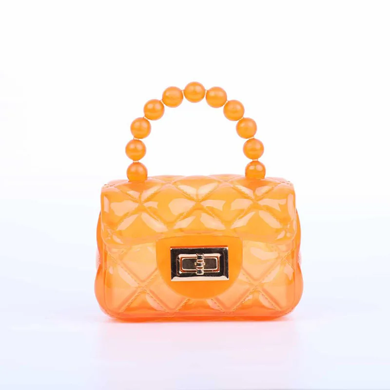 Wholesale ladies clear little girls kids mini purse jelly handbags