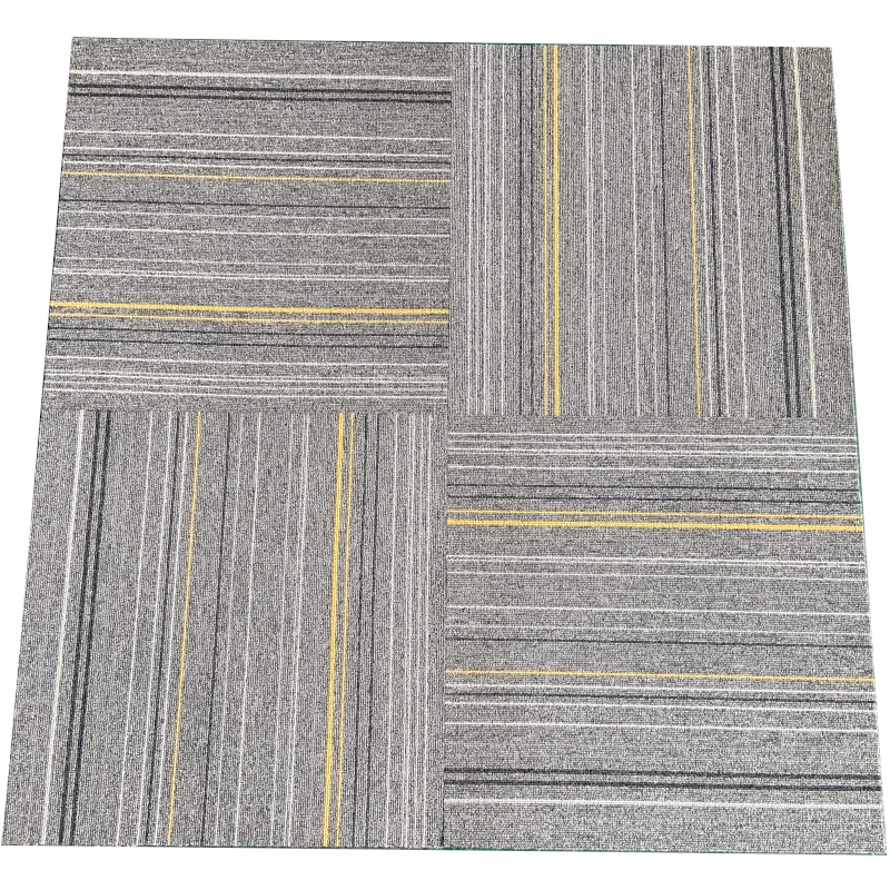 Fireproof non-slip carpet colorful plain square comfortable floor carpet office commercial polypropylene floor carpet tile