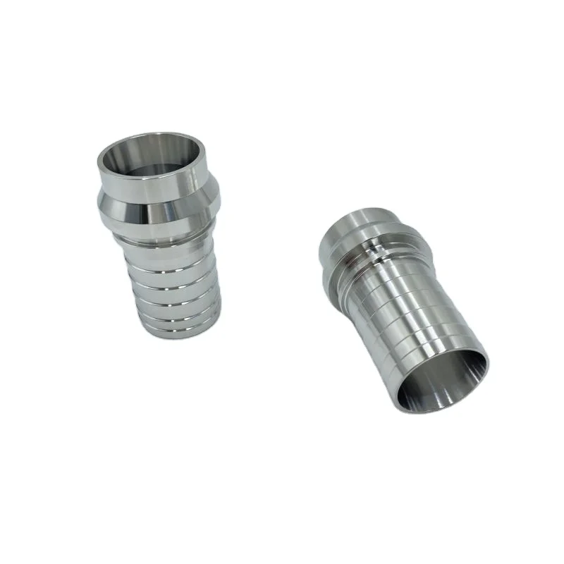 1/2 to 12inch customized Welded Hose Adapter CNC Machine Sanitary Grade 304/316L Stainless Steel