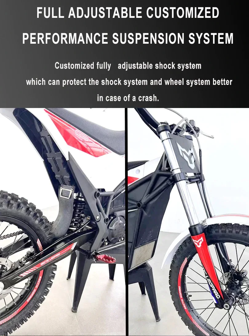 20KW 27HP Arctric Leopard racing dirt bike 60ah off road E XT 800 electric motorcycle 72V
