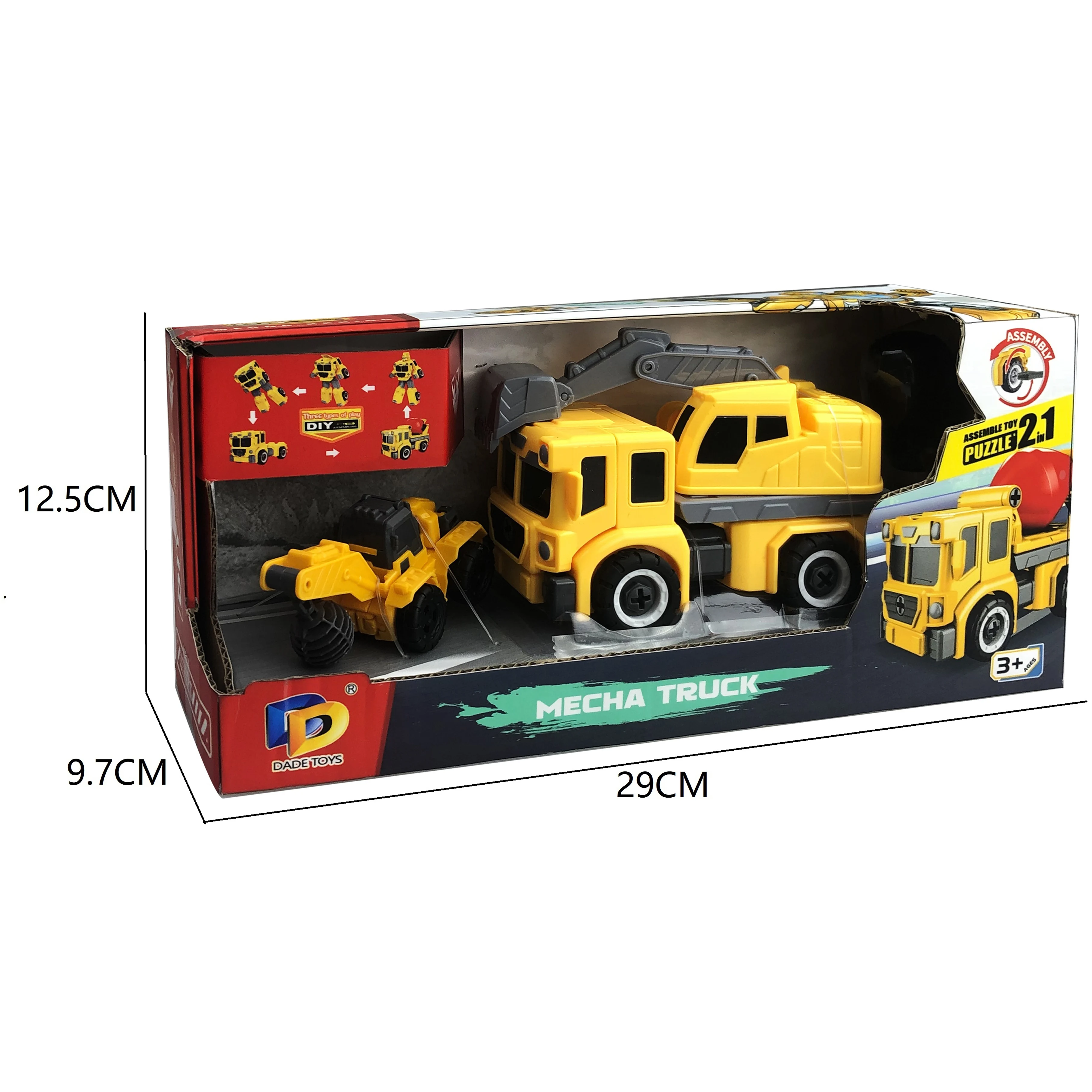 2023 Hot Sale Children  Educational Transform Action Assembled Plastic Vehicle Deformation Robot Model Car