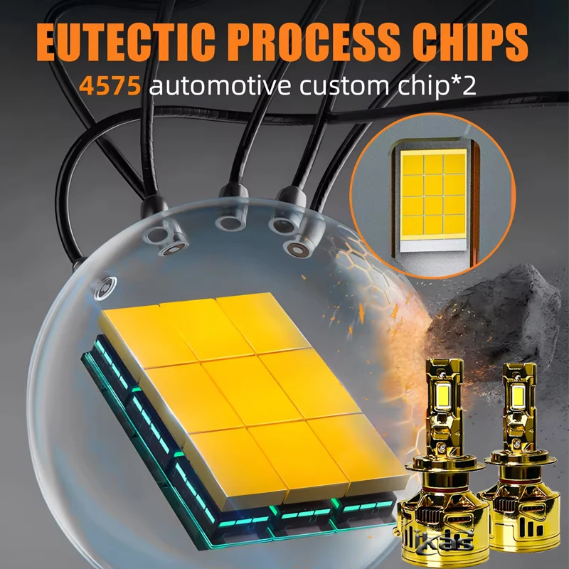 Cheap Factory Price 240W 2 Coppers Tubes H4 H7 Led Car Headlight Bulbs 55000lm 9005 hb3 9006 hb4 H1 Automotive Led Headlights