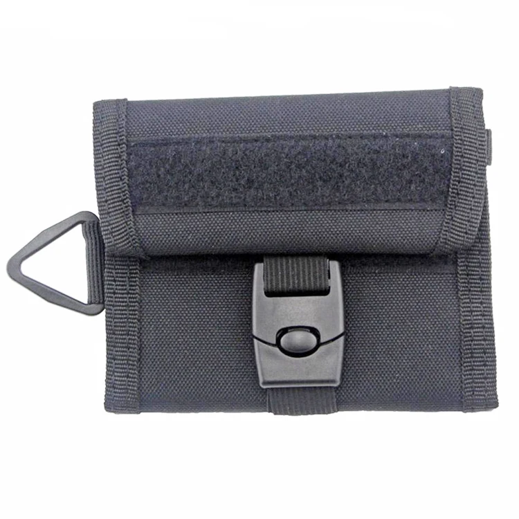 Nylon Trifold Men ID Card Holder Coin Purse Thin Travel Front Pocket Tactical Wallet Thread Polyester Short OEM Unisex 500 Pc