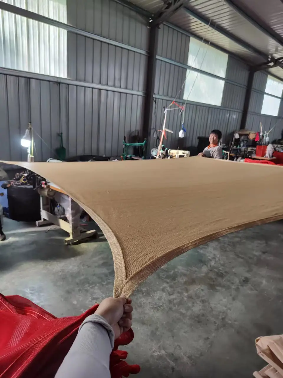 Outdoor hdpe plastic uv block shades net D ring balcony sun shade sails