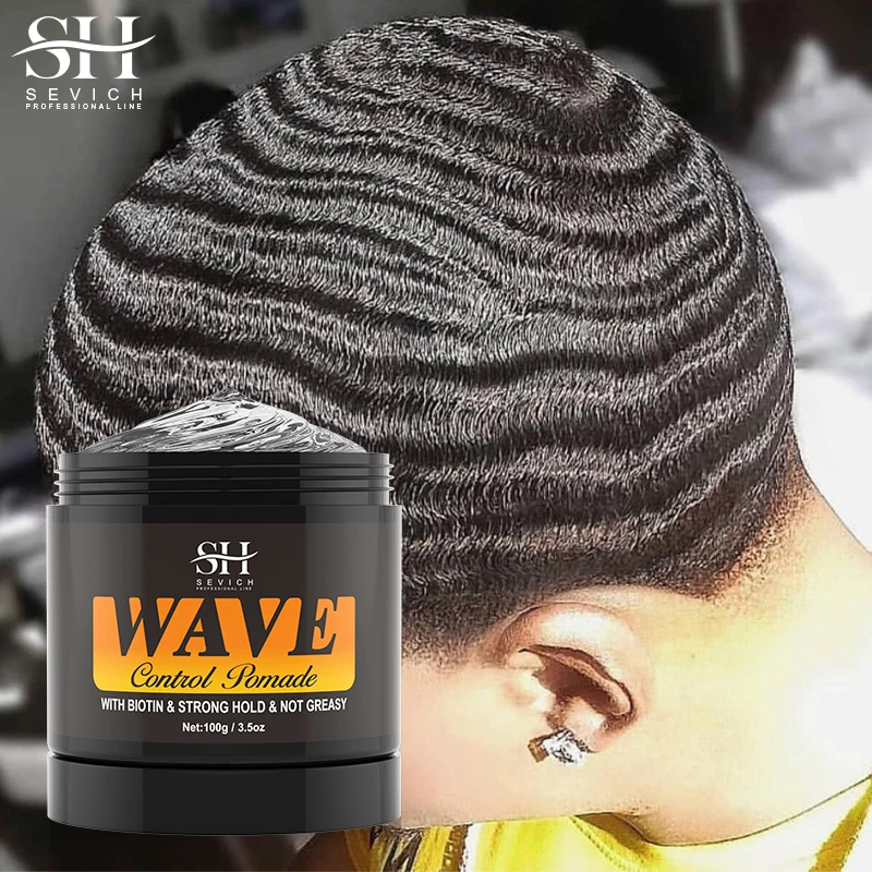 Hair Styling Wax Private Label 360 Styles Wave Pomade Extra Hold Firm Hair Styling Pomade For Men