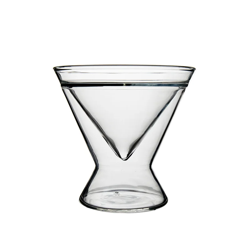 Ice Cream Cup Ice Cream Bowl Ice Cream Short Glass High Texture V-Shaped Translucent Hammer Cup Juice Cup