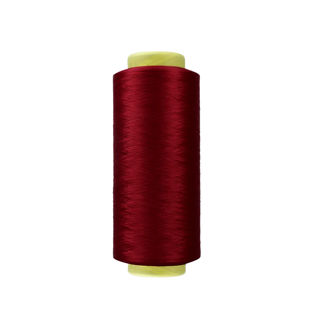 Wholesale 15D/5F DTY 100D/36F/48F dope dyed nim/him 100% polyester textured filament yarn