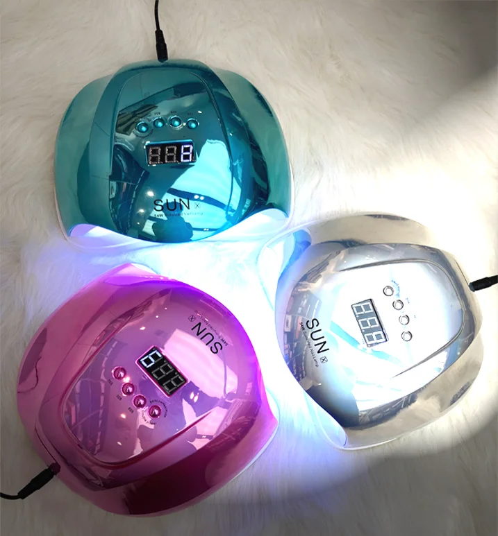 New Arrival Brilliant Colorful SUNX 54w UV Led Nail Polish Lamp for Curing Nail Gel
