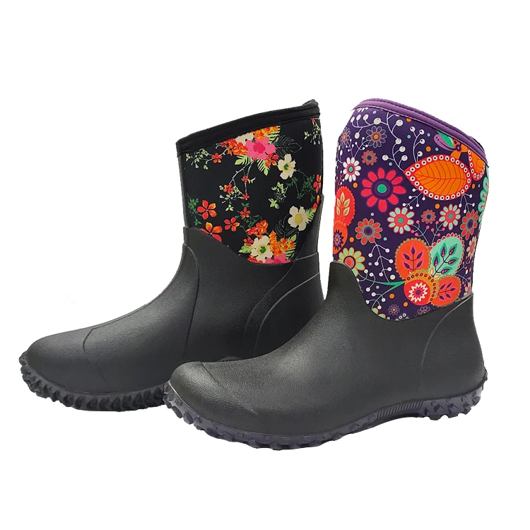 Waterproof Boots Rubber Rain Boots Rubber Daily Riding Boots Natural High Quality Neoprene Motorcycle Waterproof for Women Adult