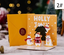 Creative 3D Christmas Greeting Card Christmas Pop Up Greeting  Cards
