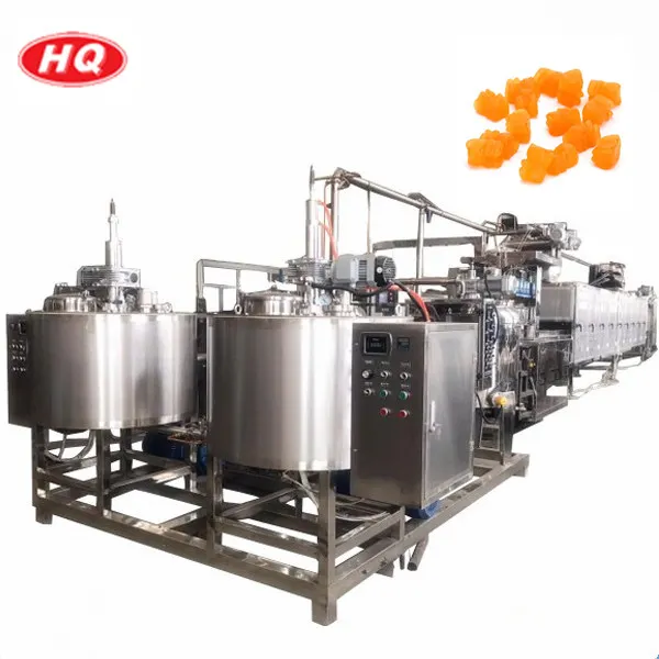 automatic easy operation hard sugar candy lollipop making machine production line