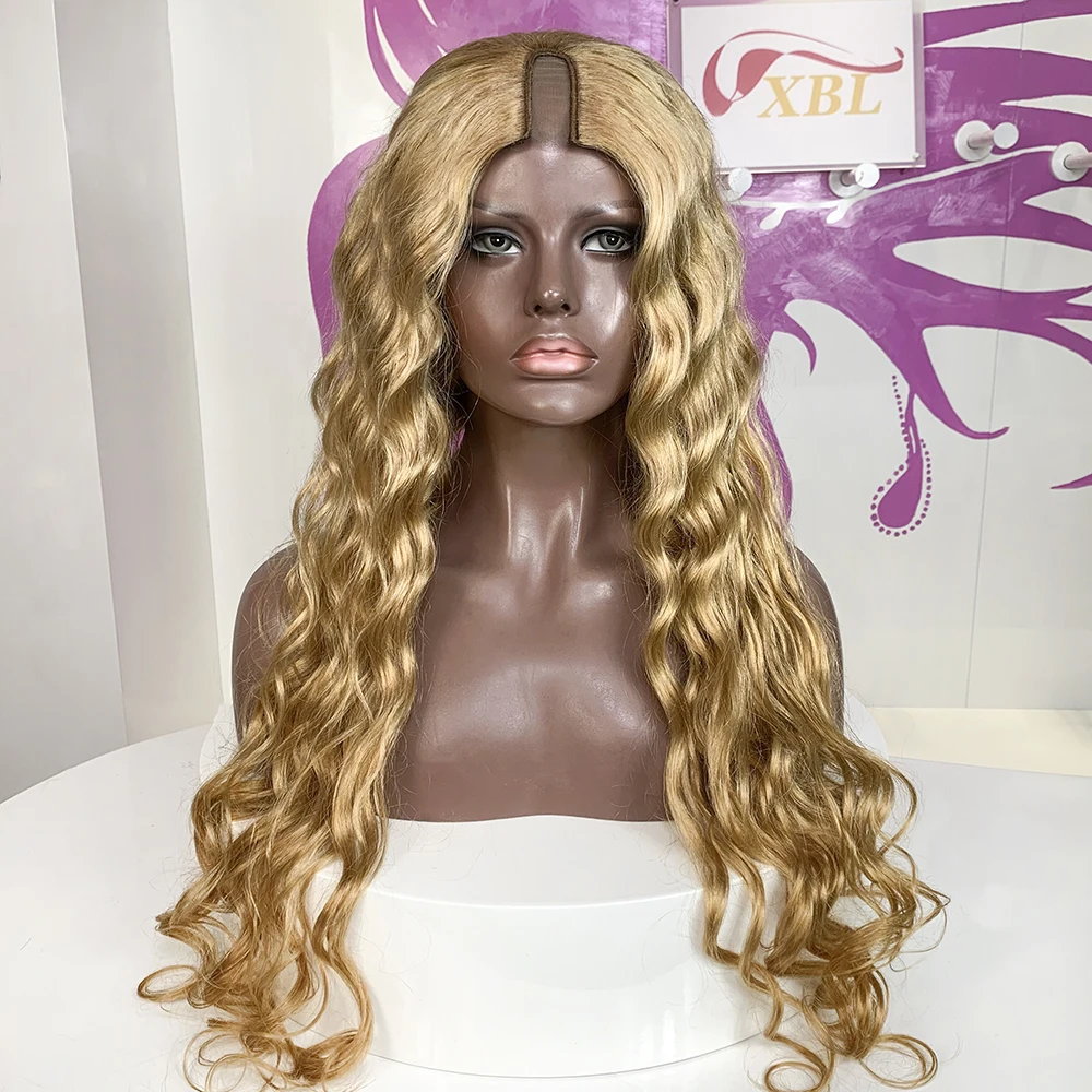 XBL Brazilian cuticle aligned 26 inch human hair wigs vendors,raw unprocessed peruvian virgin loose wave U part wigs