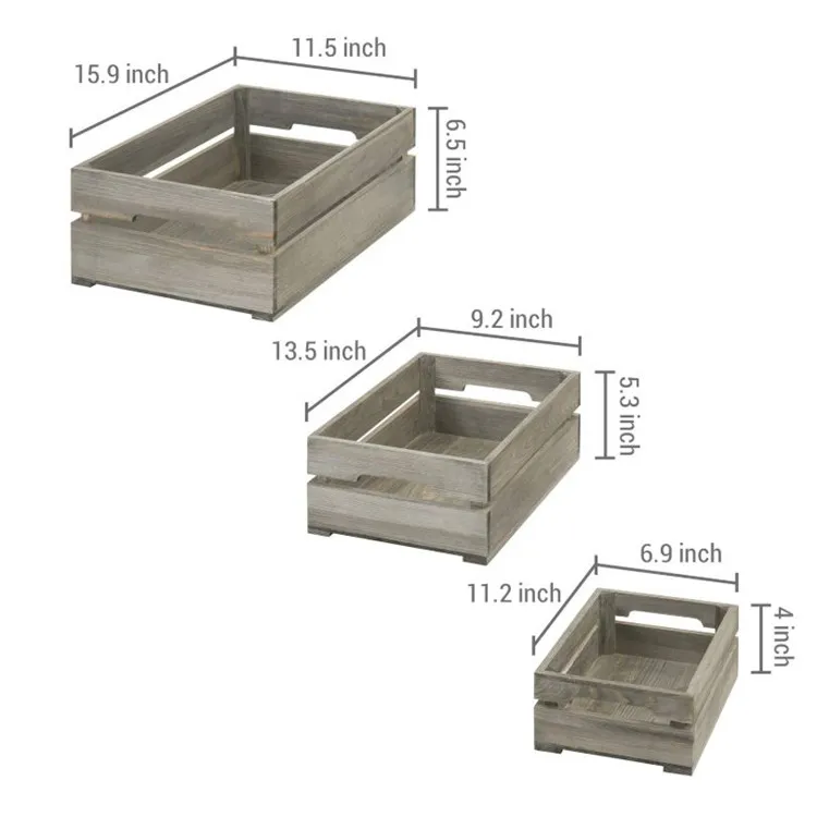 Living room galleryfloor type standing wood crates for display rustic small