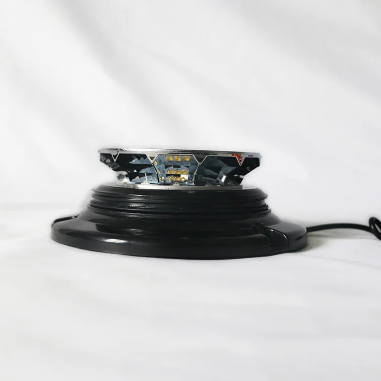 Biaochi Orange / Amber Beacon Light 12V 24V LED Strobe Rotating Beacon Flash Warning Light Emergency Hazard Signal Lamp