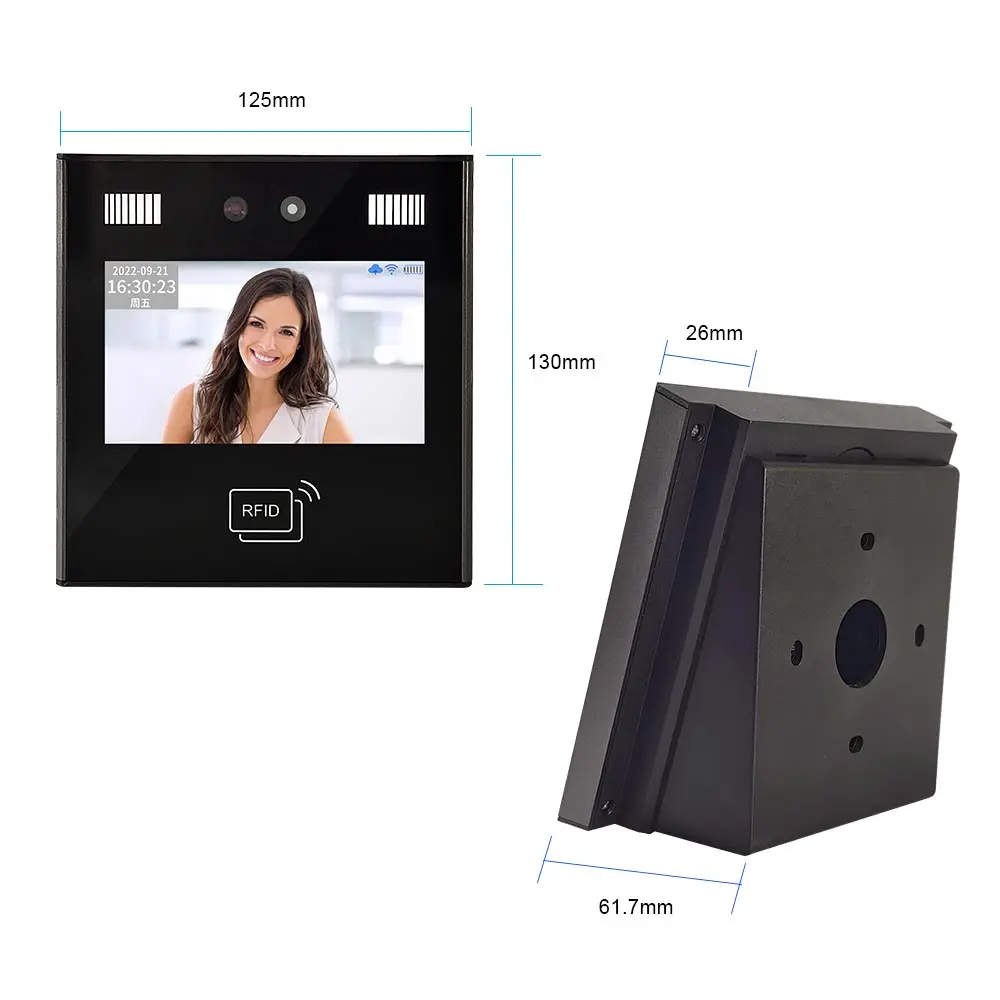 Telegram App Biometric face recognition access control  time Attendance face recognition camera system