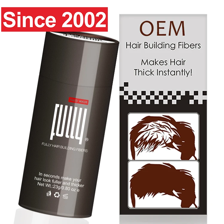 FULLY Factory Provide Highend Private Labels Natural Hair Loss Concealer Powder Hair Building Fibers