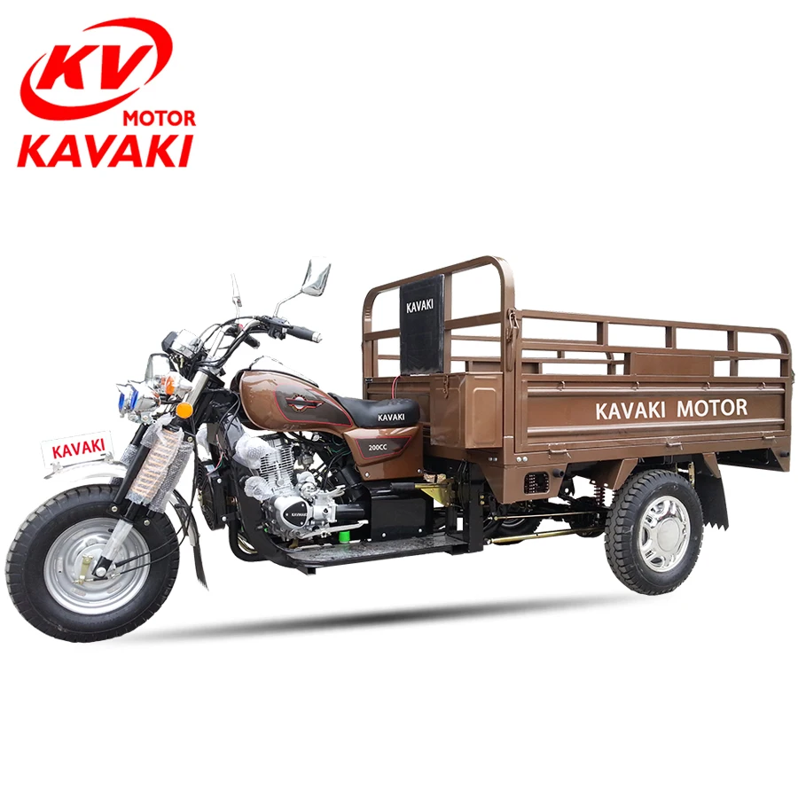 china kavaki Popular motorcycle 125cc Adult Motorized gasoline tricycle 3 Wheels Bicycle In Africa
