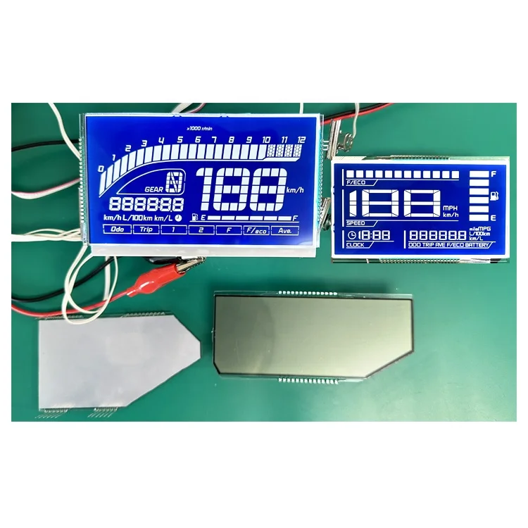 HT1621 HT1622 IC Driver Pin FPC Connector HTN VA Glass Color Custom Segment LCD Screen Module BTN TN LCD Display For Thermostat