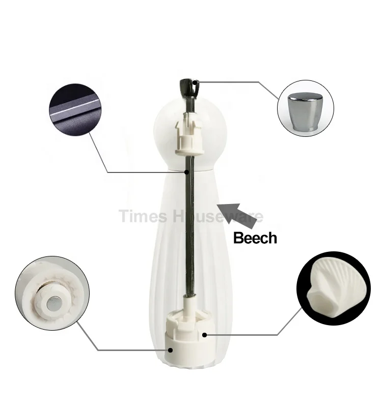 Beech Wooden Black Pepper Grinder,Pepper Grinder Mechanism