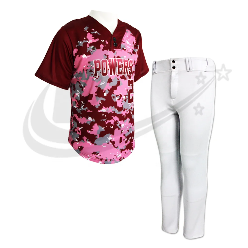 OEM Custom Made Sublimation Baseball Uniform / Best Design Sublimation Baseball Jersey and Pant