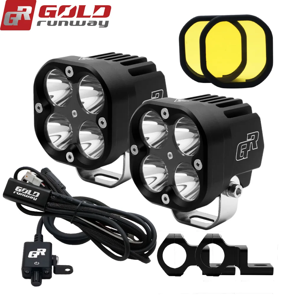 
Motorcycle IP68 40W 4200LM Driving Light Universal Motorcycle Front Light LED Motorcycle Lighting System 