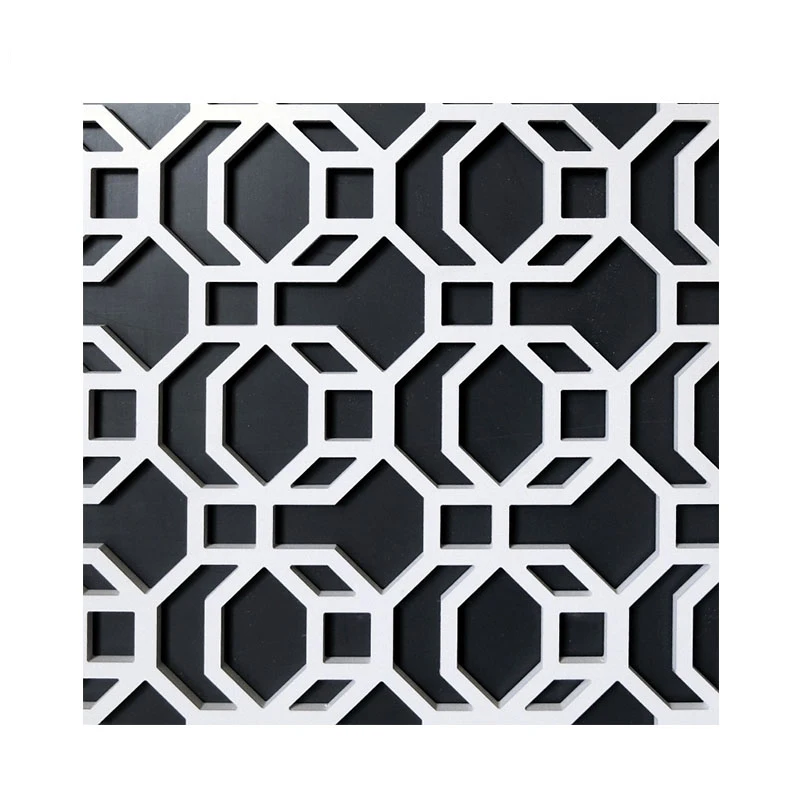 Room partition wall screen wpc pvc decorative grille panel for interior